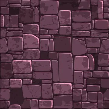 Seamless background texture color stone wall. Vector illustration For Ui Ga.. Stock Illustration