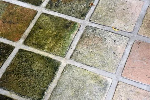 Seamless background texture pattern of vintage terracotta tiles Stock Photos