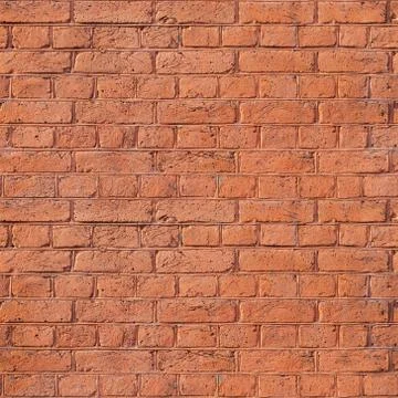 Seamless background texture of red brick wall Stock Photos