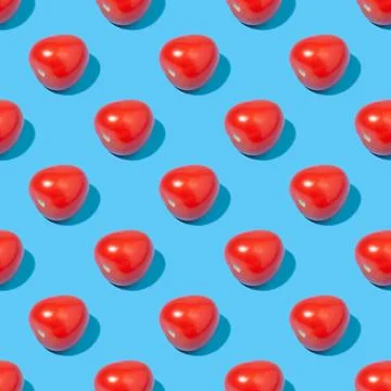 Seamless background with tomatoes Stock Photos