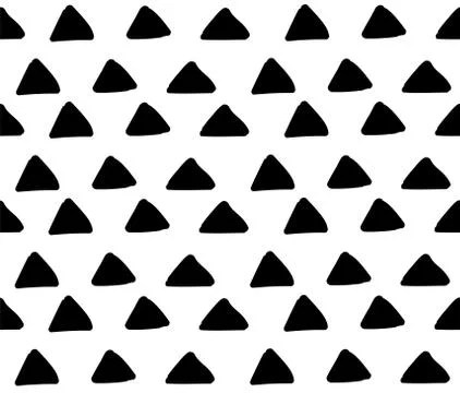 Seamless background with triangles. Black and white shapes Stock Illustration