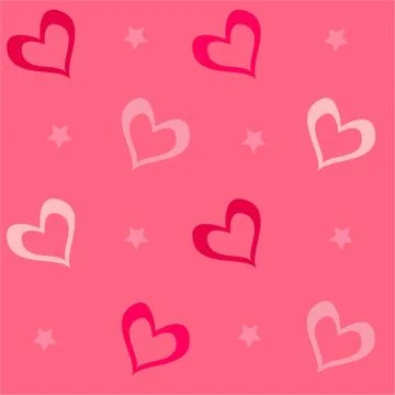 Seamless background for Valentines day Stock Illustration
