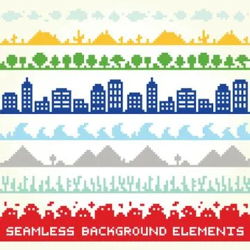 Seamless background vector location elements イラスト素材