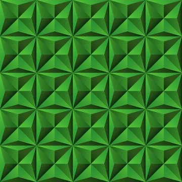Seamless background, wallpaper - 12 triangles in square in green Stock Illustration