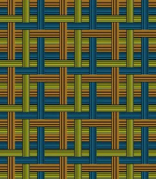 Seamless background, wallpaper - barcode strips - rattan replacement Stock Illustration