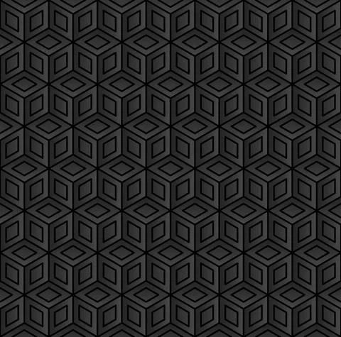 Seamless background, wallpaper - black cubes Stock Illustration
