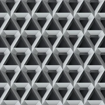 Seamless background, wallpaper - diamond, triangles 3d design Stock Illustration