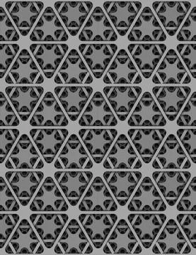 Seamless background, wallpaper - gray triangle in a rhombus Stock Illustration