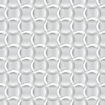 Seamless background, wallpaper - gray, white circles Stock Illustration