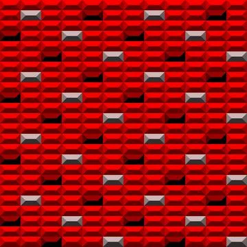 Seamless background, wallpaper, pattern - brick, tile Stock Illustration