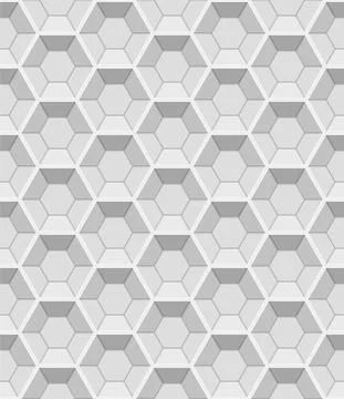 Seamless background, wallpaper, pattern - gray honeycombs Stock Illustration