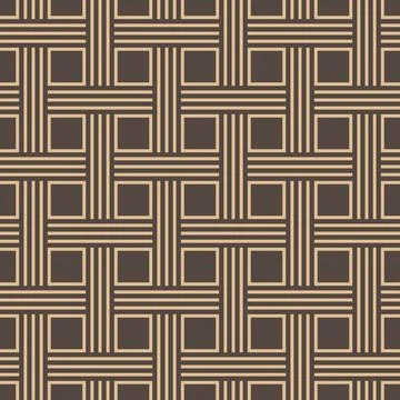 Seamless background, wallpaper, pattern - square surrounded by lines Stock Illustration