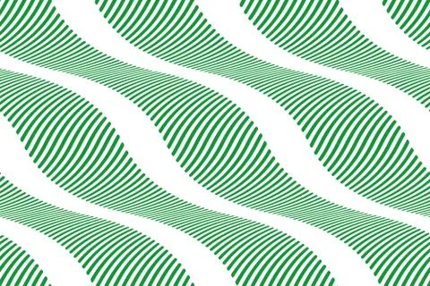 Seamless Background with waves lines Vector. Green texture  Stock Illustration