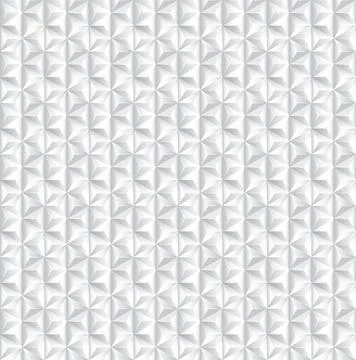 Seamless background - white paper triangle pattern Stock Illustration