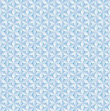 Seamless background - white triangle with glow blue light Stock Illustration