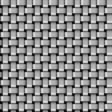 Seamless background - wicker basket - braided Stock Illustration