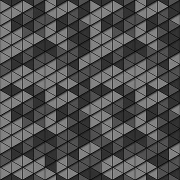 Seamless background wiht gray, black, triangle Stock Illustration