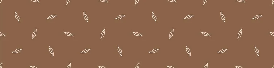 Seamless background willow forest leaf gender neutral baby border pattern Stock Illustration