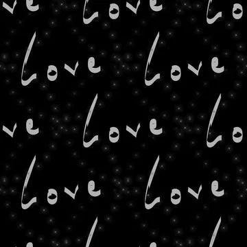 Seamless background with words Love . Vector illustration eps10 Illustrazione stock
