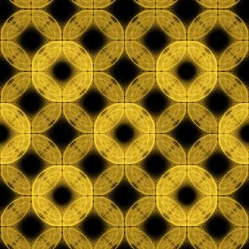 Seamless background of yellow circles Stock Illustration