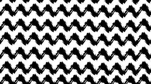 Seamless background zigzag in grunge style, hand drawn zigzag Stock Illustration