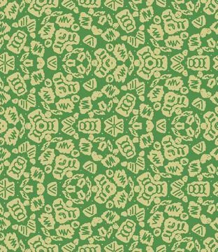 Seamless background. Zigzags, jagged lines, scuffs, uneven dots, fancy figures Stock Illustration