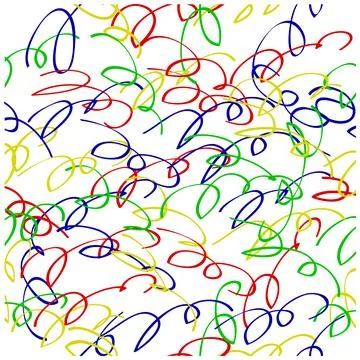 Seamless backkground abstract colorful Scribble, simple vector doodle sketch Stock Illustration