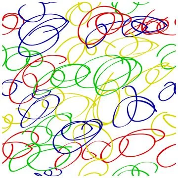 Seamless backkground abstract colorful Scribble, simple vector doodle sketch Stock Illustration