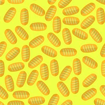 Seamless Bakery Pattern. Bread Background Illustrazione stock