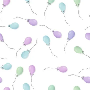 Seamless balloon pattern. Party background イラスト素材