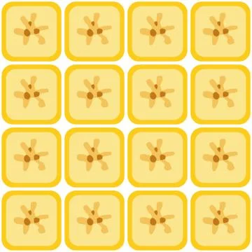 Seamless banana pattern Stock Illustration