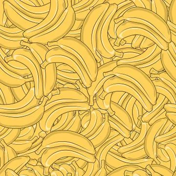 Seamless Banana Pattern Stock-Illustration