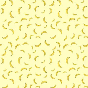 Seamless Banana Pattern Stock Illustration