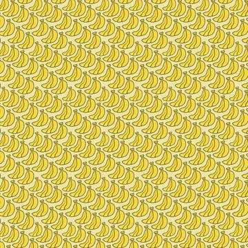 Seamless Banana Pattern Illustration Stock Illustration