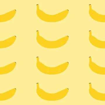 Seamless Banana Pattern Suitable for Wallpaper, Background, Fabric, Gift Wr.. Illustrazione stock