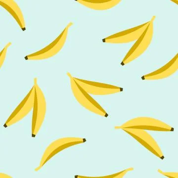 Seamless Bananas Pattern Stock Illustration