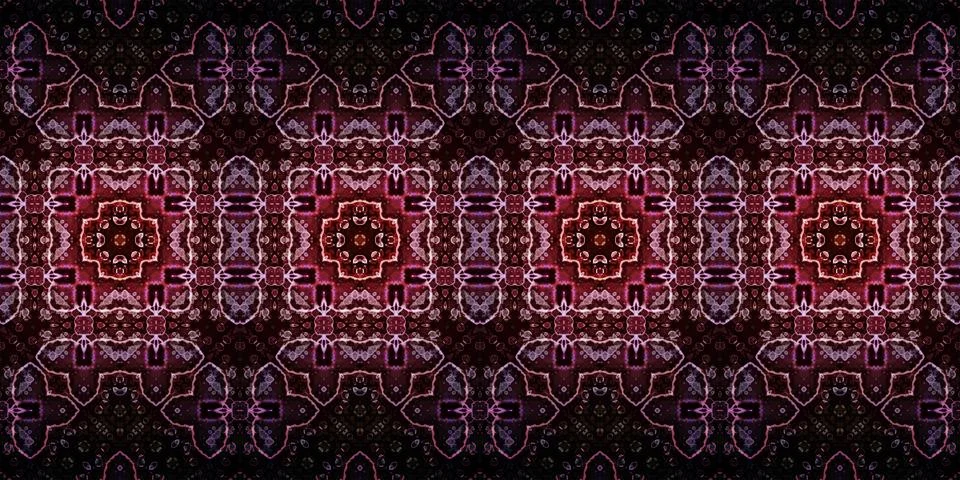 Seamless banner pattern. The texture is repeated Stock Photos