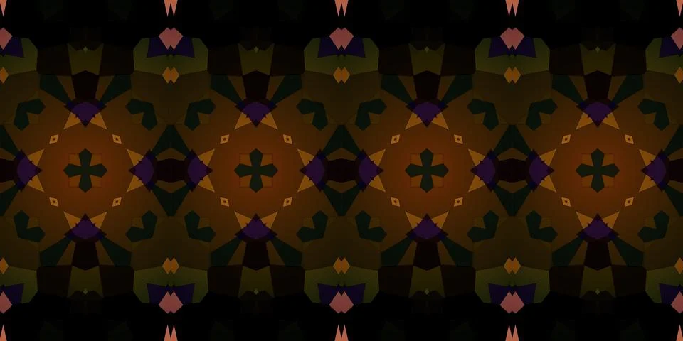 Seamless banner pattern. The texture is repeated Stock Photos