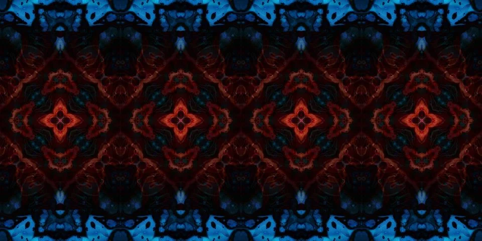 Seamless banner pattern. The texture is repeated Stock Photos