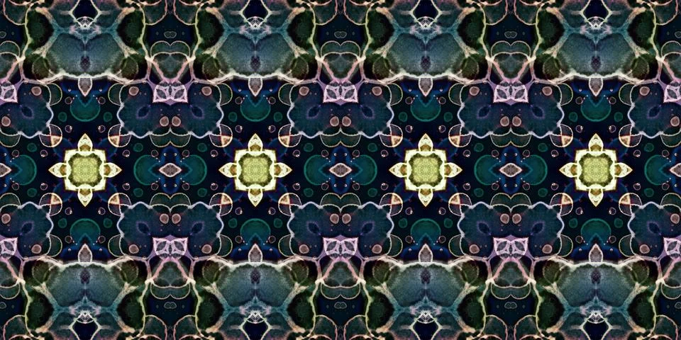 Seamless banner pattern. The texture is repeated Stock Photos