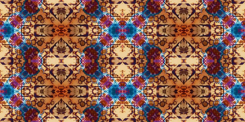 Seamless banner pattern. The texture is woven wide. Abstract chaotic backgrou Stock Illustration