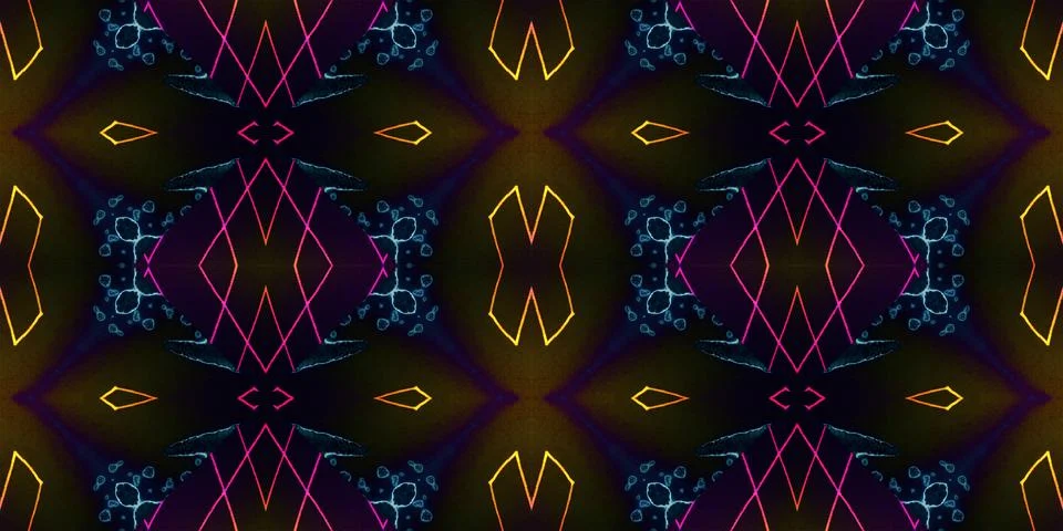Seamless banner pattern. The texture is woven wide. Abstract chaotic backgrou Illustrazione stock