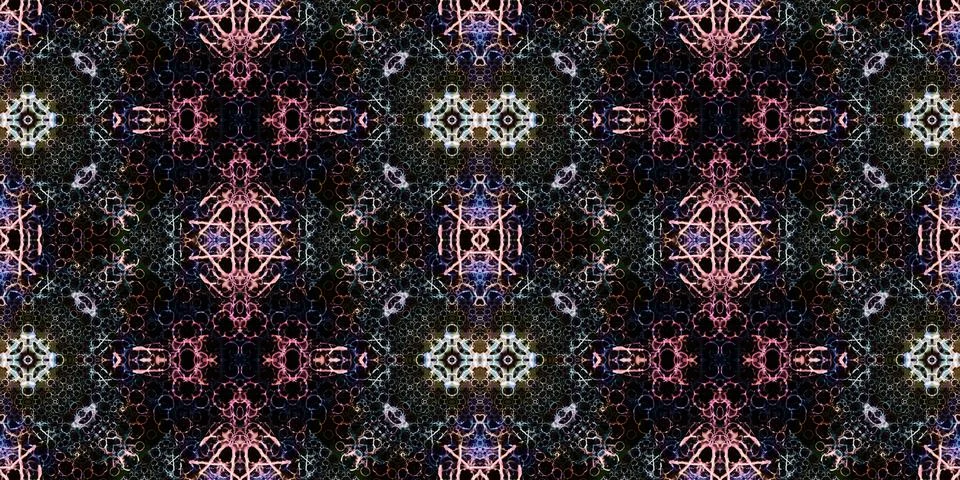 Seamless banner pattern. The texture is woven wide. Abstract chaotic backgrou Illustrazione stock