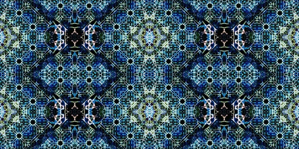 Seamless banner pattern. The texture is woven wide. Abstract chaotic backgrou Stock Illustration