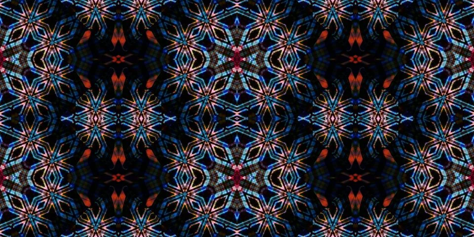 Seamless banner pattern. The texture is woven wide. Abstract chaotic backgrou Stock Illustration