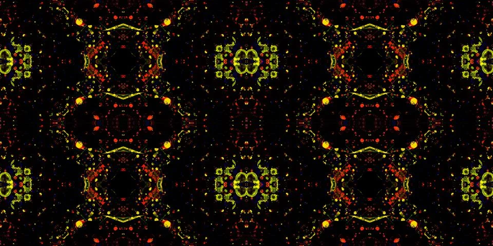 Seamless banner pattern. The texture is woven wide. Abstract chaotic backgrou Stock Illustration