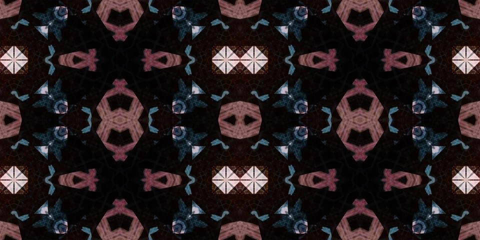 Seamless banner pattern. The texture is woven wide. Abstract chaotic backgrou Stock Illustration