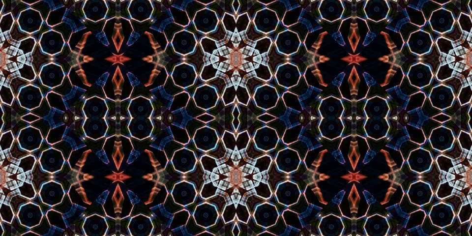 Seamless banner pattern. The texture is woven wide. Abstract chaotic backgrou Stock Illustration