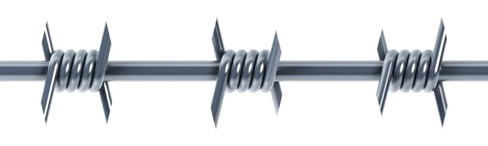 Seamless barbed wire Stock Illustration