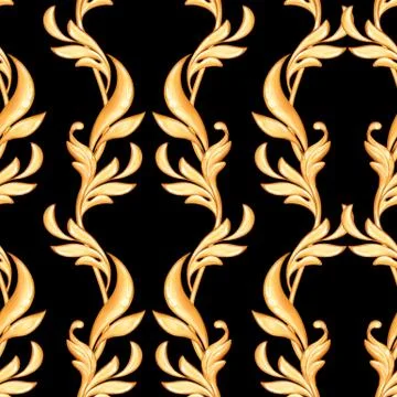 Seamless baroque pattern 22 Stock-Illustration